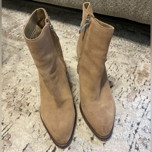 Sam Edelman Brown Suede Booties - Picture 1 of 3